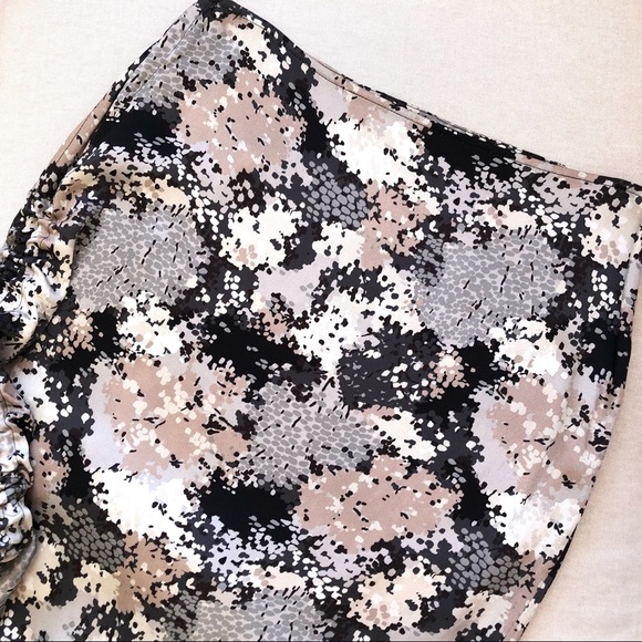 By Malene Birger Cisco Drawstring Ruched Print Midi Skirt - Picture 5 of 8